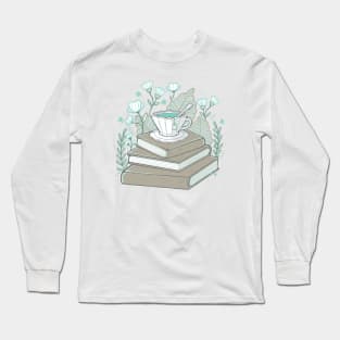 Books And Tea Long Sleeve T-Shirt